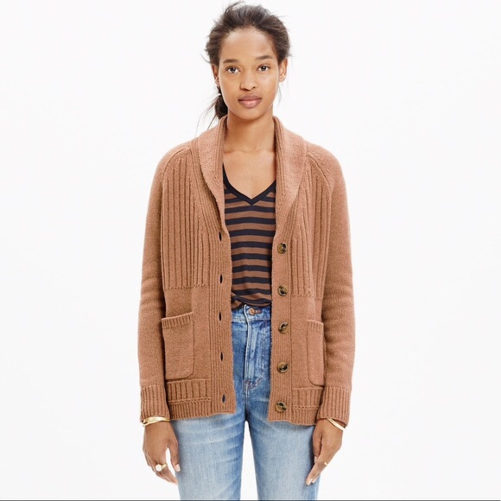 Madewell Shawlcollar Rib Cardigan Sweater Size XS
